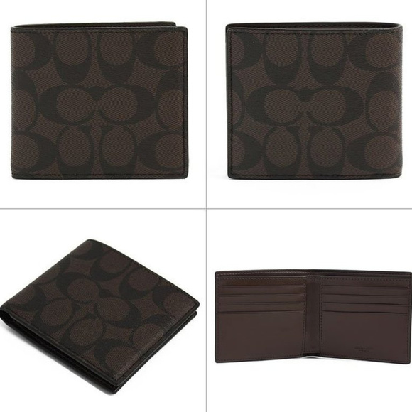 Coach Double Billfold Signature Wallet F75083 - Picture 2 of 6
